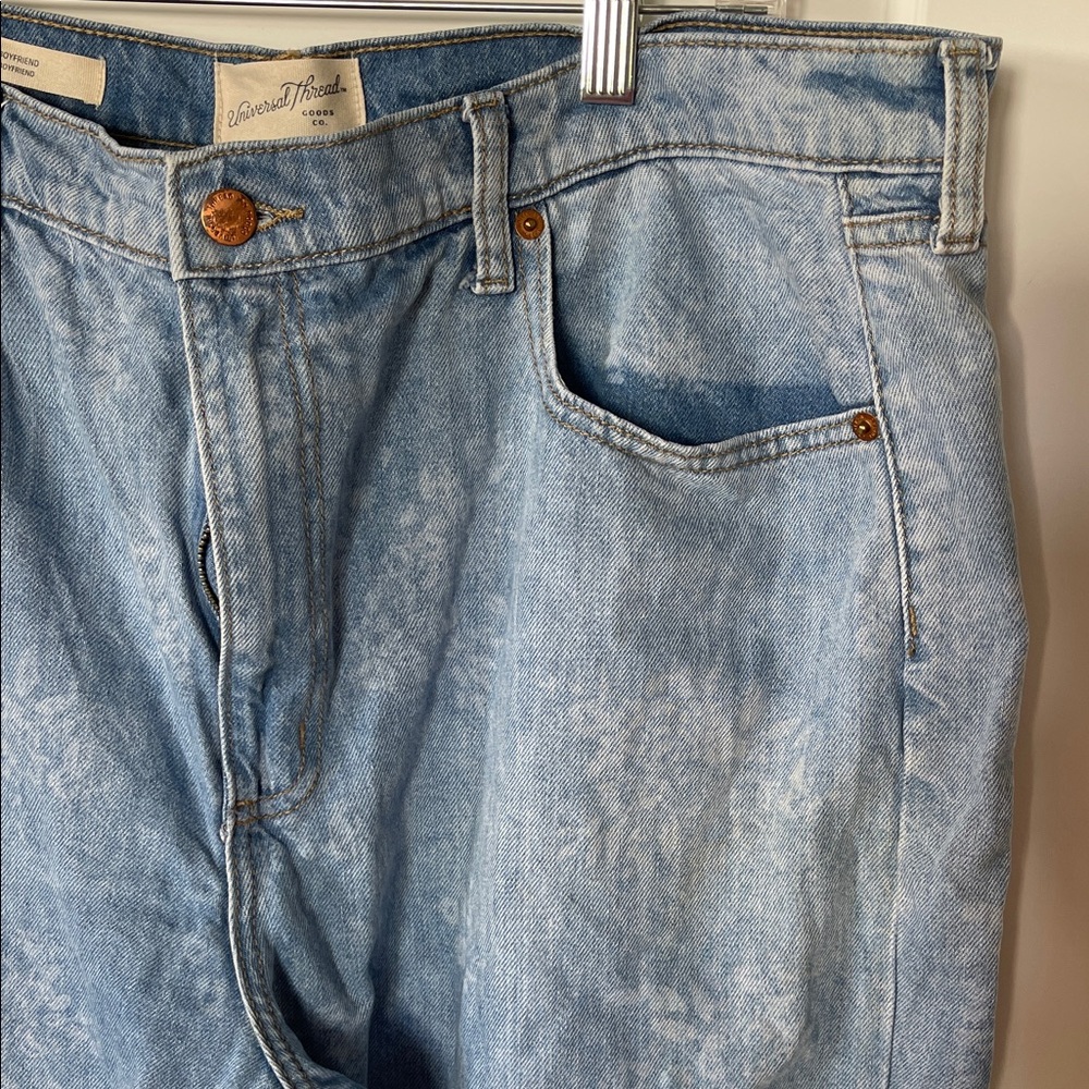 Universal Thread Classic Boyfriend Cuffed Blue Je… - image 6